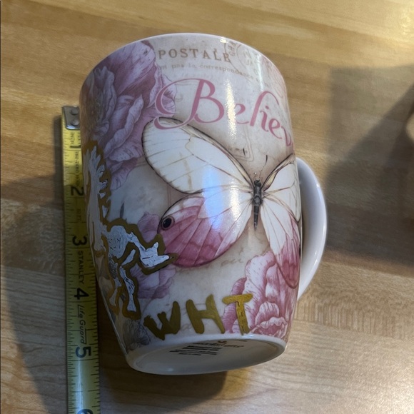 ( 0378) Inspirational Floral Mug with Gold Accents & WHT Horse Art - Picture 9 of 11